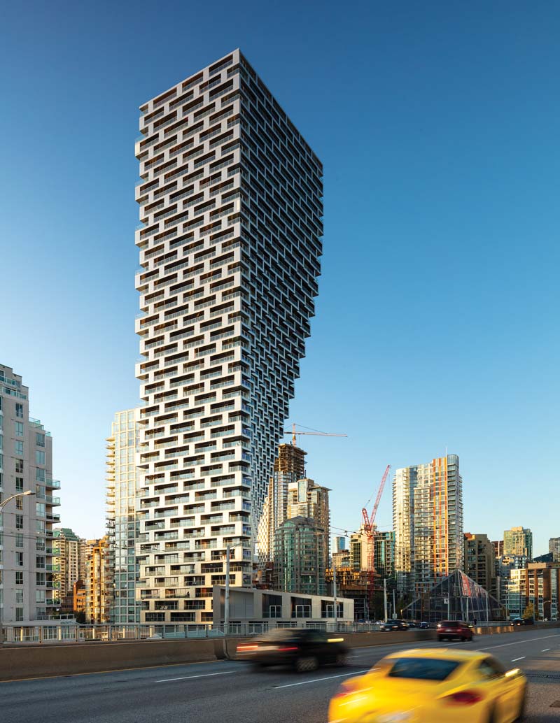 High-rise building in Vancouver requiring fire protection systems