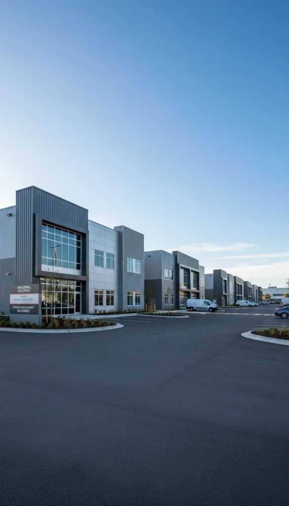 Industrial facility fire protection installation